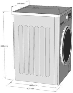 Отдельностоящая стиральная машина с паром Korting KWM 58ILS1297 N фото 4 в Новосибирске