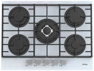 Газовая стеклянная варочная панель Кертинг HGG 7835 CTW фото в Новосибирске Газовая стеклянная варочная панель Korting HGG 7835 CTW фото в Новосибирске