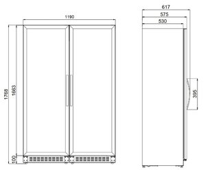 Винный шкаф Dometic C125G VinoView Double Classic фото 2 в Новосибирске