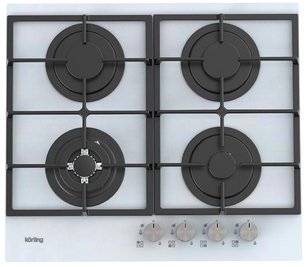 Газовая стеклянная варочная панель Korting HGG 6722 CTW фото в Новосибирске