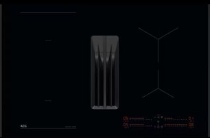 Варочная панель с вытяжкой AEG NCH84B03AB фото в Новосибирске