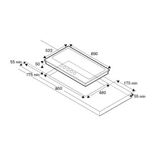 Варочная панель Бертаззони P905CPRONE фото 4 в Новосибирске Варочная панель Bertazzoni P905CPRONE фото 4 в Новосибирске