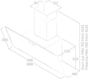 Вытяжка Elica SHIRE BK/A/60 фото 4 в Новосибирске