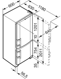 Холодильник Liebherr CBP 4013 Comfort BioFresh фото 4 в Новосибирске