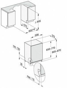 Встраиваемая посудомоечная машина Миле G 7160 SCVi фото 4 в Новосибирске Встраиваемая посудомоечная машина Miele G 7160 SCVi фото 4 в Новосибирске