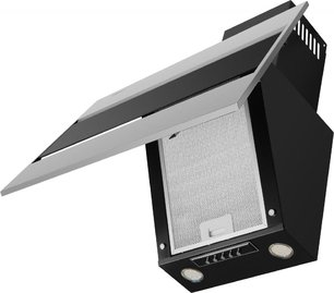 Кухонная вытяжка MAUNFELD Bridge 60 нержавеющая сталь\черное стекло фото 3 в Новосибирске