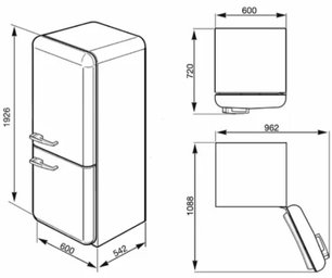 Холодильник Смег FAB32RPN1 фото 3 в Новосибирске Холодильник Smeg FAB32RPN1 фото 3 в Новосибирске