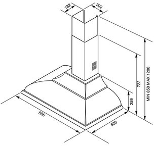 Вытяжка Smeg KC19A-2 фото 4 в Новосибирске
