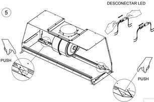 Встраиваемая вытяжка Pando PRO/52 INOX V.1050 SEC PLUS фото 3 в Новосибирске