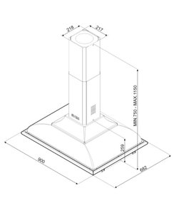 Вытяжка Smeg KCI19AOE фото 4 в Новосибирске