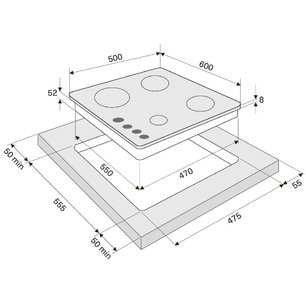 Газовая варочная поверхность Крона CORTESIA 60 BL фото 4 в Новосибирске Газовая варочная поверхность KRONA CORTESIA 60 BL фото 4 в Новосибирске