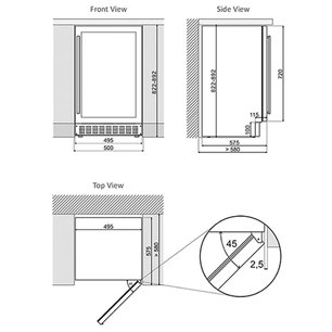Винный шкаф Dunavox DAUF-38.100DOP.TO фото 4 в Новосибирске