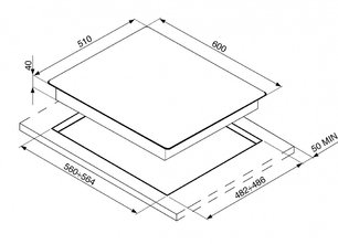 Варочная панель  Смег PV164N фото 2 в Новосибирске Варочная панель  Smeg PV164N фото 2 в Новосибирске