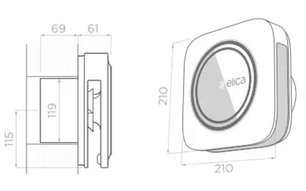 Воздухоочиститель Elica SNAP Wi-Fi WHITE фото 2 в Новосибирске