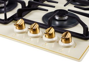 Газовая варочная поверхность Kuppersberg FQ663 C Gold фото 2 в Новосибирске