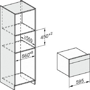 Встраиваемая комби-пароварка Miele DGC 7640 EDST/CLST новая, с витрины (без коробки) фото 3 в Новосибирске