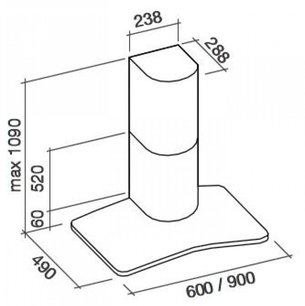 Вытяжка Фалмек SATURNO 60 IX (450) фото 4 в Новосибирске Вытяжка Falmec SATURNO 60 IX (450) фото 4 в Новосибирске
