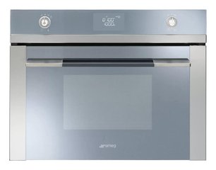 Компактный духовой шкаф с СВЧ Smeg SF4120MCS фото в Новосибирске