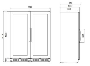 Винный шкаф Dometic E91FG Double Elegance фото 3 в Новосибирске