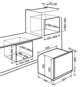 Духовой шкаф Smeg SF850A фото 2 в Новосибирске