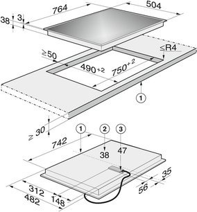 Независимая варочная панель Миле KM 5821 фото 4 в Новосибирске Независимая варочная панель Miele KM 5821 фото 4 в Новосибирске