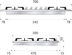Варочная панель Ilve HCB70CN/AWB фото 2 в Новосибирске