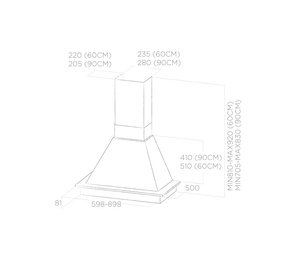 Вытяжка Elica DAISY WH/A/60 T.GREZZO фото 4 в Новосибирске