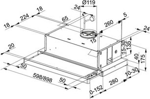 Вытяжка Franke FTC 6032 BK фото 2 в Новосибирске