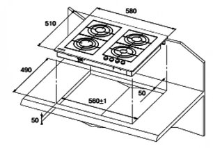 Газовая варочная панель Куперсберг TS63 B фото 2 в Новосибирске Газовая варочная панель Kuppersberg TS63 B фото 2 в Новосибирске