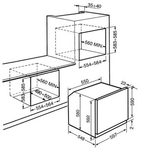 Духовой шкаф Smeg SFP130S-1 фото 2 в Новосибирске
