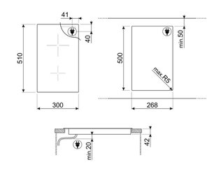Варочная панель Смег SE232TD фото 4 в Новосибирске Варочная панель Smeg SE232TD фото 4 в Новосибирске