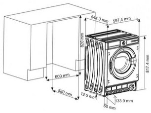 Встраиваемая стиральная машина Schaub Lorenz SLW TB7132 фото 3 в Новосибирске