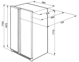 Холодильник Смег SS55PT фото 3 в Новосибирске Холодильник Smeg SS55PT фото 3 в Новосибирске