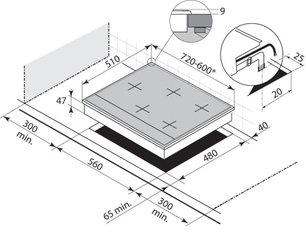 Независимая варочная панель Де Дитрих DTE 714 W фото 2 в Новосибирске Независимая варочная панель De Dietrich DTE 714 W фото 2 в Новосибирске