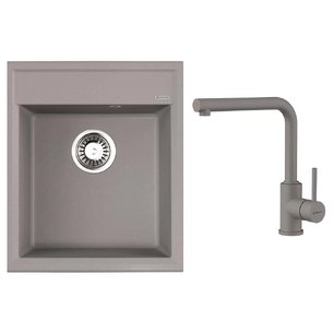 Omoikiri (мойка Daisen 42-GR + смеситель NAKAGAWA GR-P) фото в Новосибирске