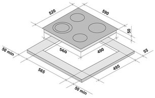 Электрическая варочная поверхность Крона ORSA 60 BLS фото 4 в Новосибирске Электрическая варочная поверхность KRONA ORSA 60 BLS фото 4 в Новосибирске
