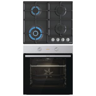 Gorenje (варочная панель GW641EXB + духовой шкаф BO6717E03X) фото в Новосибирске