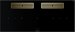 Индукционная варочная поверхность с вытяжкой Kuppersbusch KMI 12850.0 SR-S Gold фото в Новосибирске