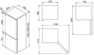 Холодильник Смег FA390X4 фото 2 в Новосибирске Холодильник Smeg FA390X4 фото 2 в Новосибирске