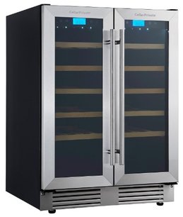 Встраиваемый под столешницу винный шкаф Селлар Приват CP042-2T фото в Новосибирске Встраиваемый под столешницу винный шкаф CellarPrivate CP042-2T фото в Новосибирске