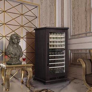 Винный шкаф Meyvel MV99PRO-KBT2 (Тёмный шоколад) фото 2 в Новосибирске