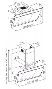 Вытяжка Кертинг KHC 67070 GWN фото 2 в Новосибирске Вытяжка Korting KHC 67070 GWN фото 2 в Новосибирске