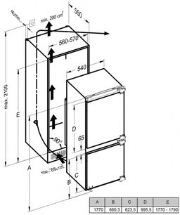 Встраиваемый холодильник Schaub Lorenz SLUE235W4 фото 3 в Новосибирске