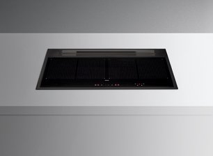 Варочная панель с вытяжкой Фалмек SINTESI 90 BLACK фото в Новосибирске Варочная панель с вытяжкой Falmec SINTESI 90 BLACK фото в Новосибирске