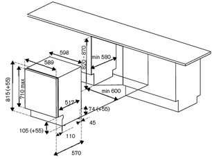 Встраиваемая посудомоечная машина Bertazzoni DW60BIT фото 4 в Новосибирске