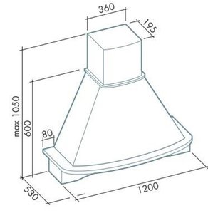 Вытяжка Фалмек Mimosa 120 (600) S орех фото 3 в Новосибирске Вытяжка Falmec Mimosa 120 (600) S орех фото 3 в Новосибирске