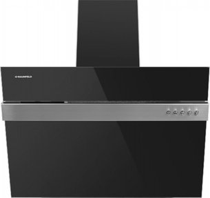 Кухонная вытяжка MAUNFELD Bridge Line 50 черный\вставка сатин фото в Новосибирске