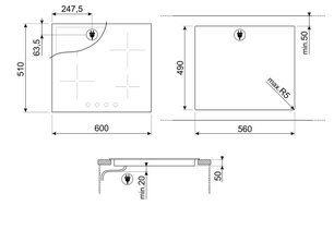 Варочная панель Смег SE364ETBM фото 4 в Новосибирске Варочная панель Smeg SE364ETBM фото 4 в Новосибирске