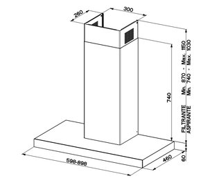 Вытяжка Faber T-DARK A90 фото 4 в Новосибирске