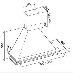 Вытяжка Falmec Tempo Antico 90 (600) white фото 2 в Новосибирске